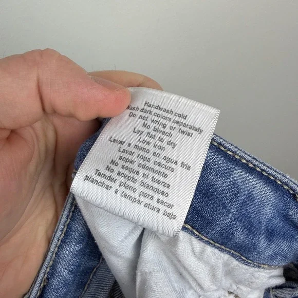 Judy Blue Jeans Womens 11/30 Light Wash High Rise Skinny Fit Button Fly Raw Hem - Picture 6 of 10